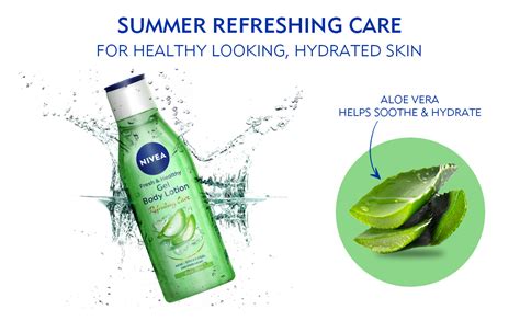 Buy Nivea Gel Body Lotion 75 Ml Aloe Vera Refreshing Care For 24h Hydration Non Sticky