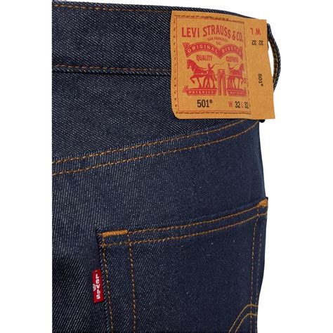 Køb Levis Herre 501 Original Jeans Med Lige Ben Mørkvasket Denim