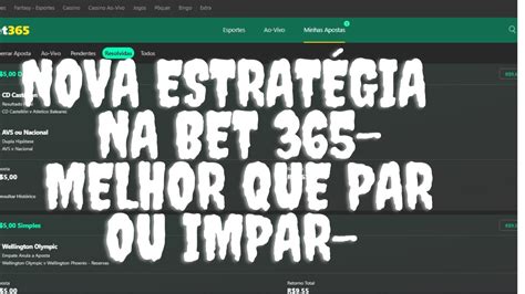 Nova Estrat Gia Na Bet Melhor Que Par Ou Impar Youtube