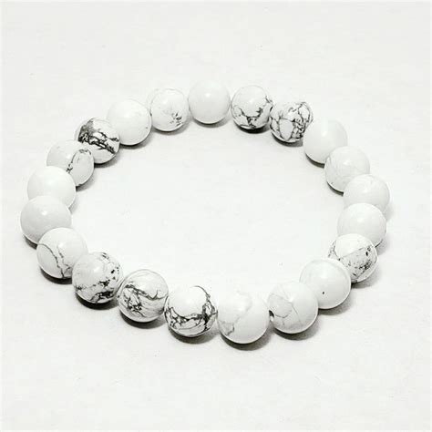 Howlite Bead Bracelet