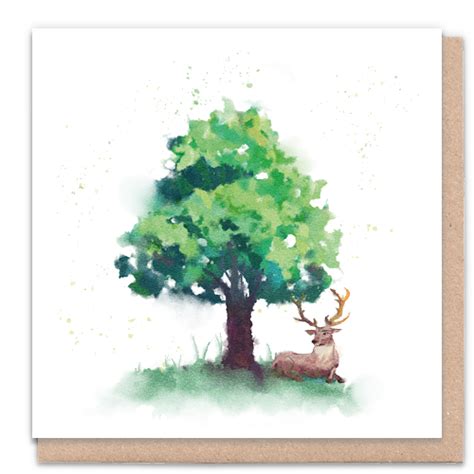 Deer Naked X Tree Cards Wholesale