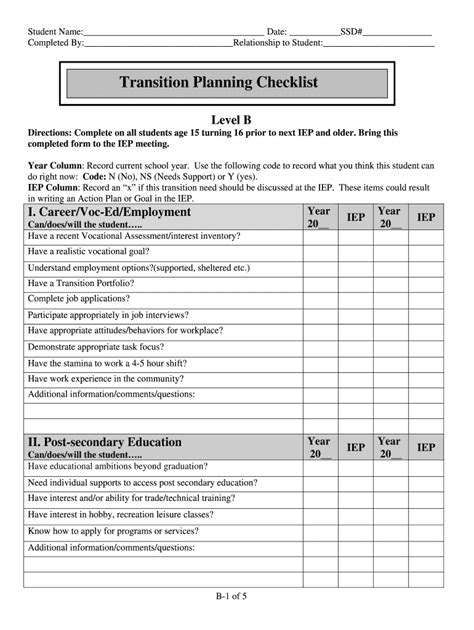 Fillable Online Mosilc Transition Planning B Missouri Statewide Independent Living Council Fax