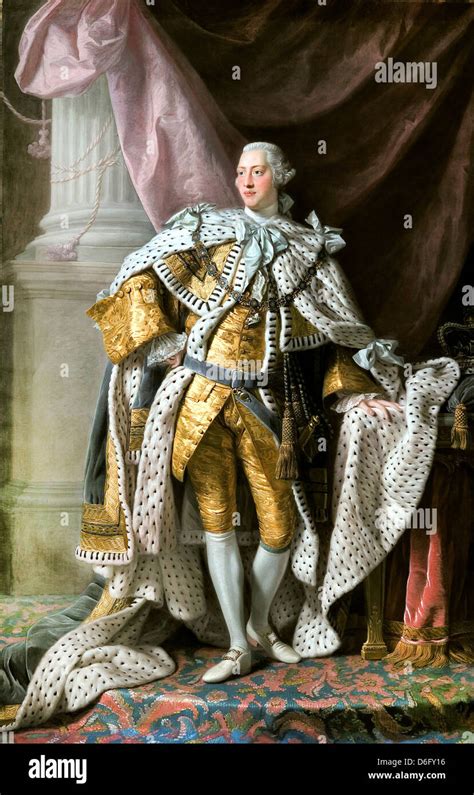 Allan Ramsay King George Iii In Coronation Robes Circa 1765 Oil On