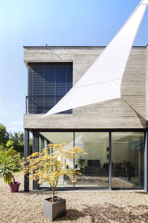 Maison Contemporaine En Béton Banché Et Verre Maison Béton Créteil