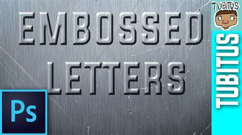 How To Do Embossed 3d Letters With Texture In Adobe Photoshop Tutorial