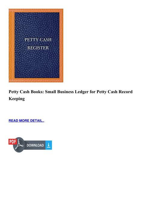 PPT Petty Cash Books Small Business Ledger For Petty Cash Record