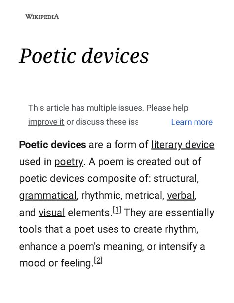 Poetic Devices Explanation With Examples