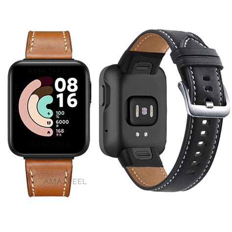 Bracelet For Xiaomi Mi Watch Lite Leather Strap Redmi Watch 2 2 Lite