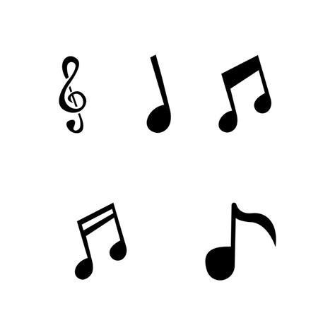 Vector Music Icon Sound Note Illustration Pro Vector Vector