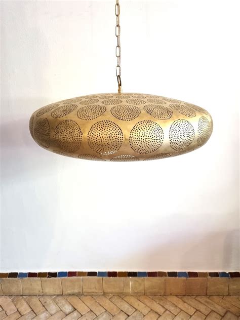 Moroccan Suspension Modern Brass Ceiling Lamp Etsy