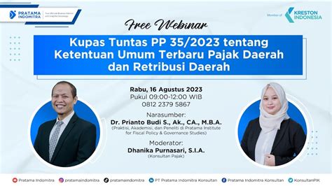 Webinar Ke 127 Kupas Tuntas Pp 35 Tahun 2023 Tentang Ketentuan Umum