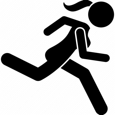 Fast Run Runner Running Woman Icon Download On Iconfinder