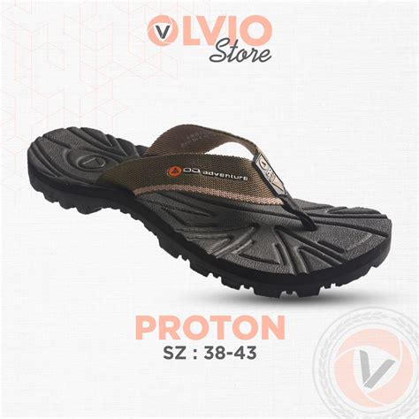 Jual Outdoor Adventure Proton Sandal Gunung Hiking Jepit Trendy Pria