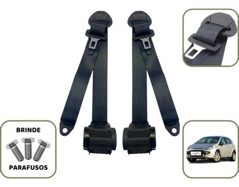 Cinto Segurança Retrátil Dianteiro Fiat Punto Kit 2 Pçs