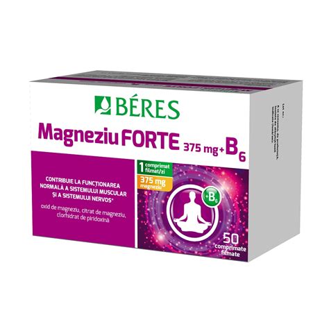 Magneziu Forte Mg B Comprimate Filmate Beres Ph Farmacia