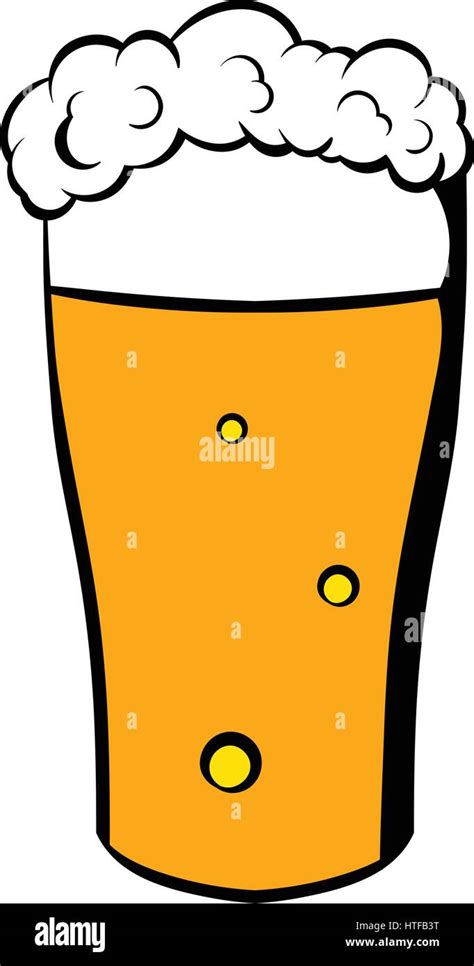 Vaso De Cerveza Icono En El Icono De Estilo De Dibujos Animados