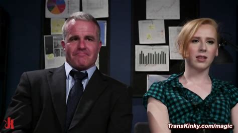 Shemale Intern Anal Fucks Bound Older Male Boss