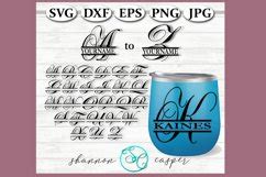 Svg Split Monogram Full Alphabet Set