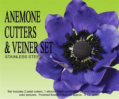 ANEMONE CUTTERS VEINER SET PETALCRAFTS ANEMONE