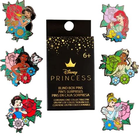 LOUNGEFLY Pin s mystère DISNEY Princesses floral Au Comptoir