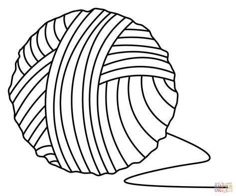 Yarn Coloring Pages