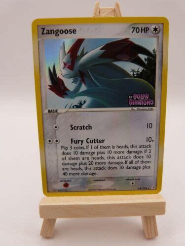 Pokemon Reverse Foil Card Zangoose Ex Holon Phantoms Ebay