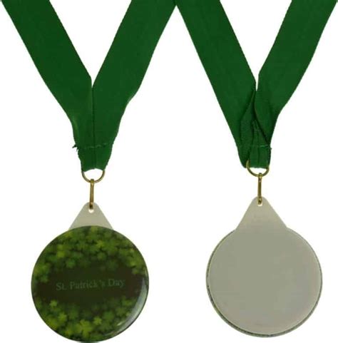 Custom Medal With Ribbon Set Green Ebadges Badge Components