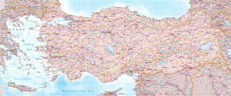 Map of Turkey and Greece