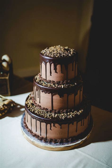 Vanilla And Chocolate Wedding Cake