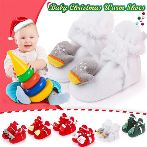 Köp Kung Pao Chicken Newborn Infant Baby Girls Christmas Shoes