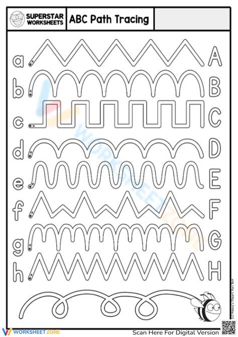 ABC Path Tracing 1 Worksheet