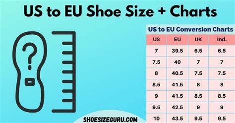 US Shoe Size to EURO: (Conversion Chart + Sizing Guide)