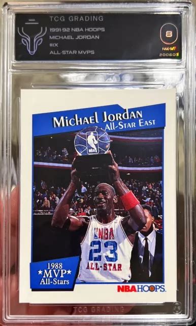 1991-92 HOOPS MICHAEL Jordan 1988 MVP All Stars #IX Card NM-MT TCG 8 ...