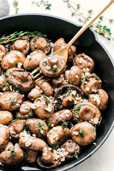 Garlic Butter Roasted Mushrooms The Food Cafe