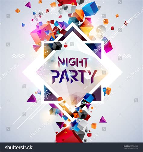 Abstract Background Party Poster Stock Vector Royalty Free 337598702