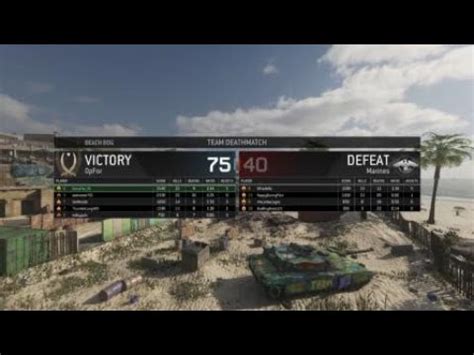 Call Of Duty Modern Warfare Remastered Tdm On Beach Bog Youtube