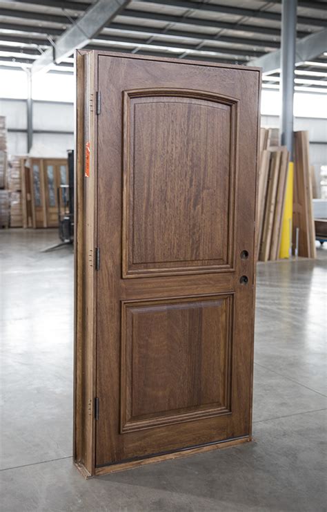 2 Panel Mahogany Exterior Door Clearance