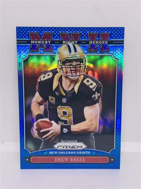 Panini Prizm Monday Night Heroes Blue Prizm Drew Brees For