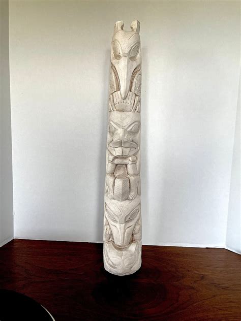 Plaster Of Paris Totem Pole Style Of The Pacific Northwest