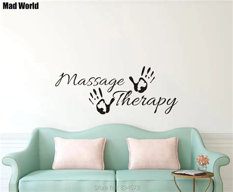 Mad World Massage Therapy Spa Salon Wall Art Stickers Decal Home Diy Decoration Wall Mural