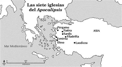 Las Siete Iglesias Del Apocalipsis Mapa B Blico Esmirna