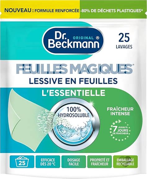 Dr Beckmann FEUILLES MAGIQUES Lessive En Feuilles L ESSENTIELLE