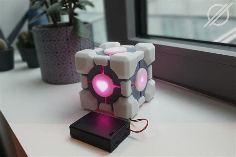 Portal Weighted Companion Cube Aperture Science 3D Printed Etsy UK