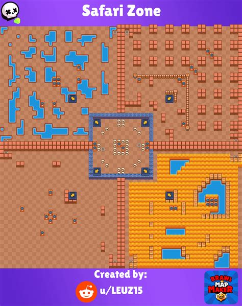 Map concept: Safari zone this map is my second map make by me : r/Brawlmaps