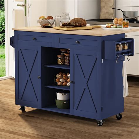 Hlr Kitchen Island Cart With Drop Leaf Countertop Nepal Ubuy