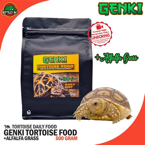 Jual GENKI Pelet Makanan Torto Kura Darat 500gram Reptil Sulcata