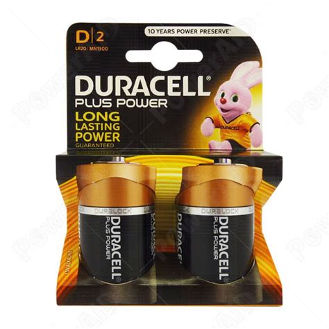 Duracell Plus Power 2 Pile Torcia D