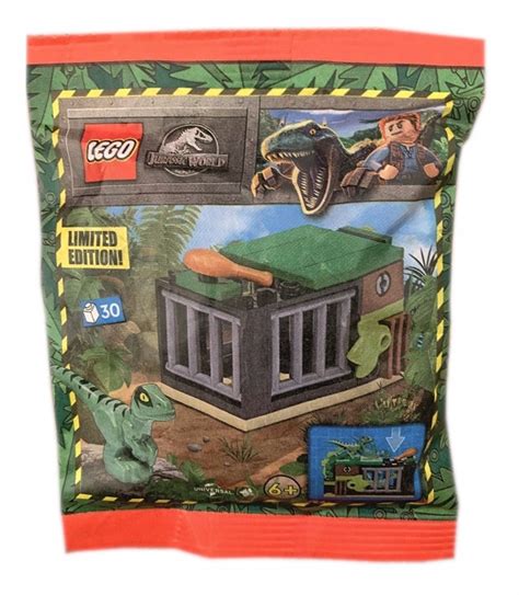 LEGO Jurassic World Minifigure Polybag Raptor And Trap 122330