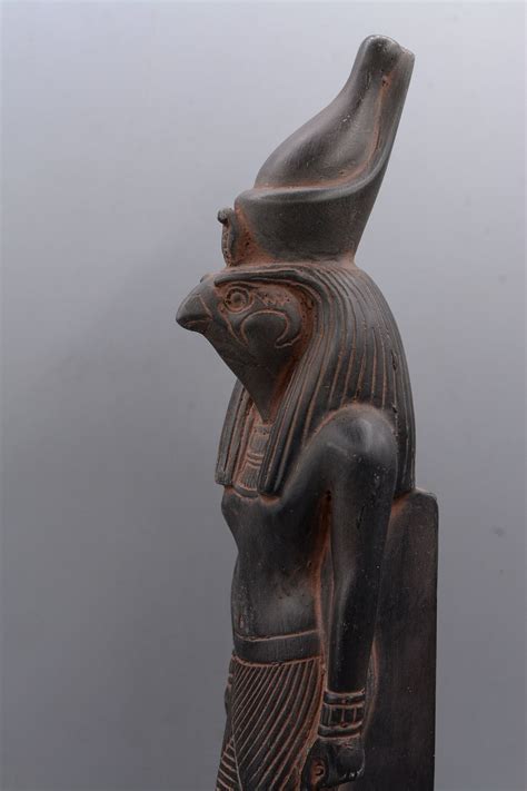 Statue Horus Falcon Headed God of Sky Standing Unique Art Black ...