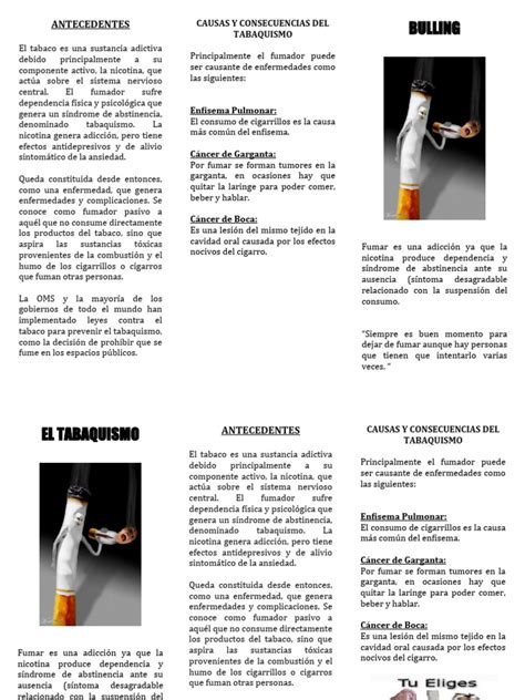 Triptico Tabaquismo Pdf